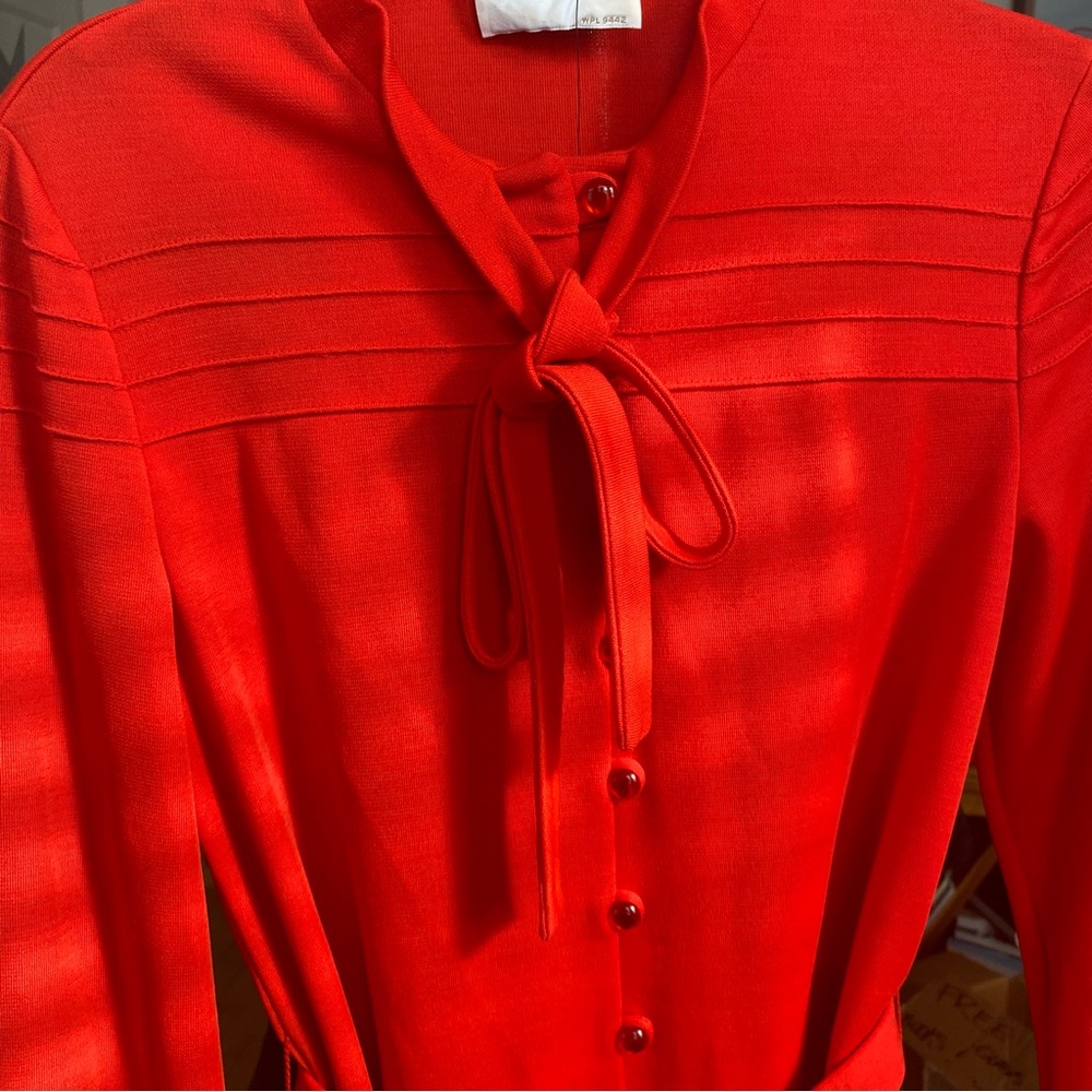 Vintage Bright Red Dress